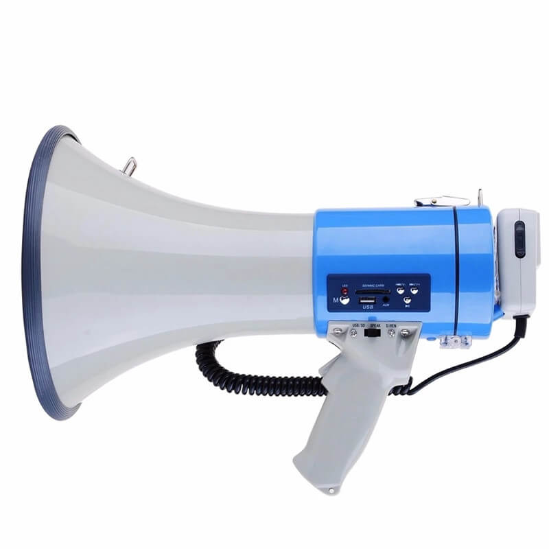 "50W powerful megaphone speaker with microphone"